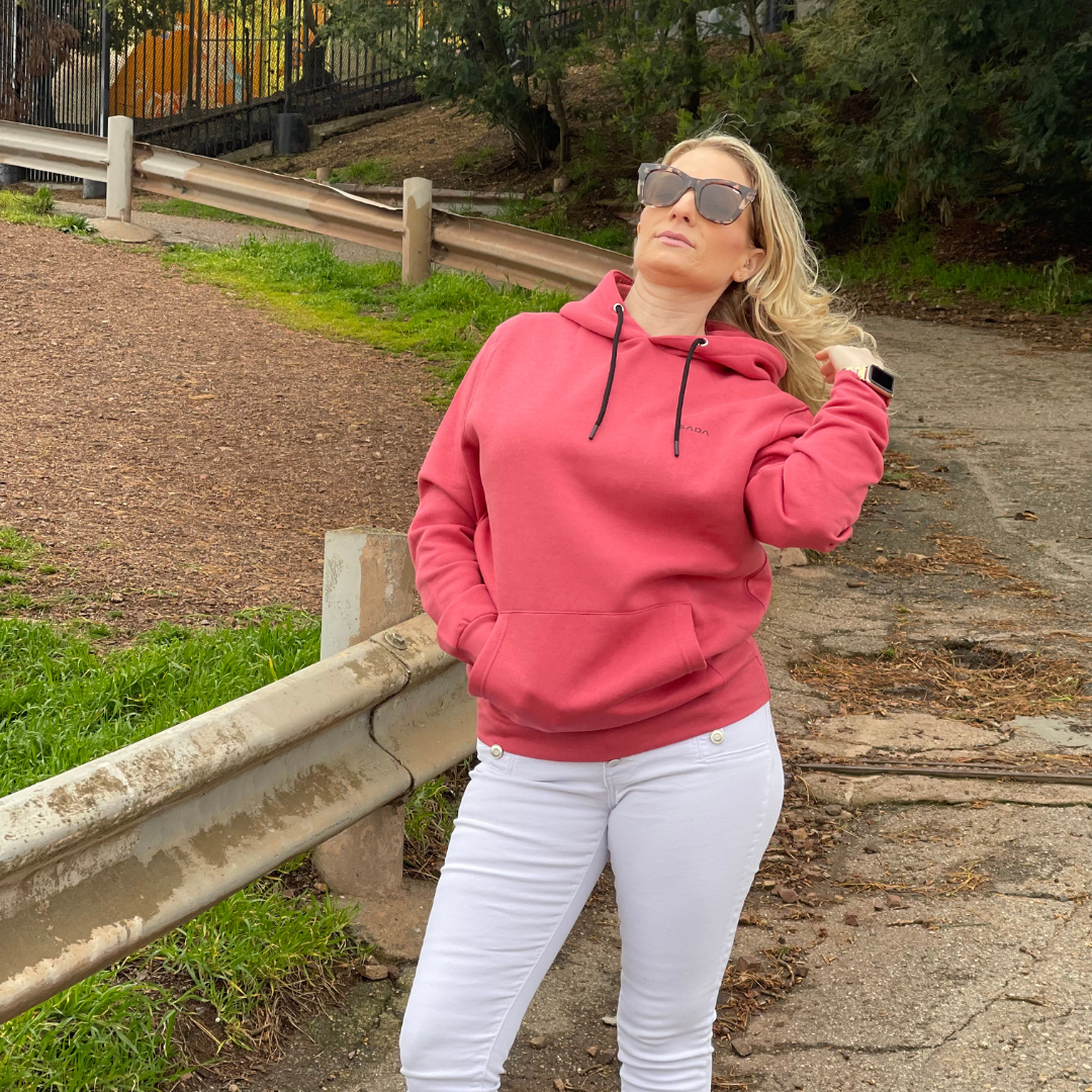 Women Sada Basic Hoodie Pink