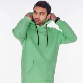 Men Sada Basic Hoodie Light Green