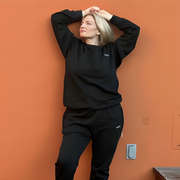 Sada Crew Neck Sweatshirt Black