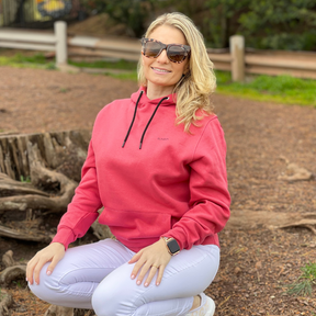 Women Sada Basic Hoodie Pink